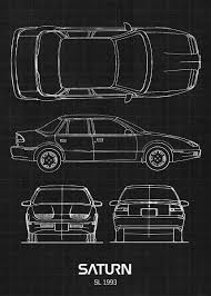 Image result for Black 1993 Saturn