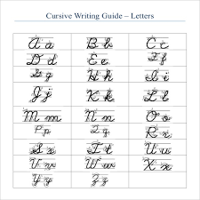 Ant for students to learn the basic strokes for both cursive and print (we call it manuscript). Cursive Writing Template 8 Free Word Pdf Documents Download Free Premium Templates