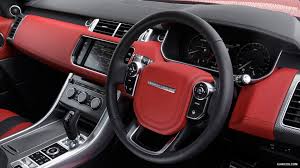 Range rover uae on instagram: 2015 Range Rover Sport Svr Ebony Black And Pimento Red Interior Caricos