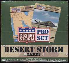 Desert storm series 1 new trading cards troops 350 cards! Amazon Com Pro Set Desert Storm Trading Cards Box Toys Games