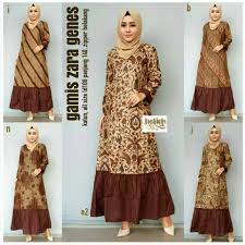 Gamis batik kombinasi polos merupakan ide model baju terbaru yang memiliki kualitas terbaik dengan motif batik nusantara yang memiliki resolusi 853x1280, model baju terbaru memiliki harapan agar gambar model baju terbaru ini dapat terlihat dengan jelas untuk memenuhi kebutuhan mode. Gamis Batik Sogan Ganes Baju Batik Wanita Seragam Pesta Baju Kerja Dress Batik Kondangan Fashion Shopee Indonesia