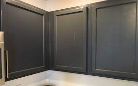 These wrought iron cabinet pulls and drawer pulls have a tree bark textured design that adds a fun outdoor feel to any room. Benjamin Moore Black Kitchen Cabinet Colors Petite Modern Life