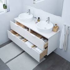 Check out our extensive range of bathroom sink vanity units and bathroom vanity units. Godmorgon Kast Voor Wastafel Met 4 Lades Wit 140x47x58 Cm Ikea White Vanity Bathroom Ikea Godmorgon Bathroom Vanity