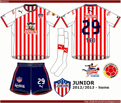 Official club nameclub deportivo popular junior fútbol club. Junior Barranquilla Of Colombia Home Kit For 2012 13 Junior Barranquilla Junior Sports Jersey