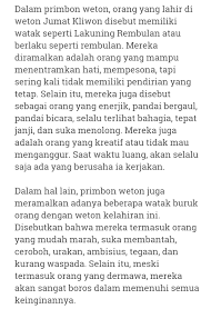 We did not find results for: Terlahir Dengan Weton Jumat Kliwon Ozorasachi