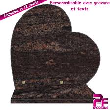 Environ 3 semaines jours ouvrés. Plaque Funeraire Coeur Himalaya Blue Sur Socle Personnalisable