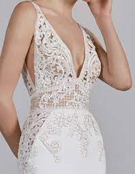 Open Back Mermaid Wedding Dress Emily By Pronovias Pronovias Wedding Dress Wedding Dresses Mermaid Dresses