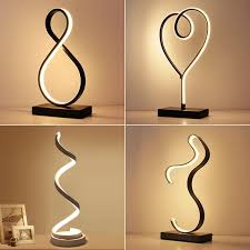 Modern Led Table Lamps Indoor Decoration Desk Lights Bedroom Reading Lighting 15w Remote Control Bedroom Study Des Study Lamps Led Table Lamp Modern Table Lamp