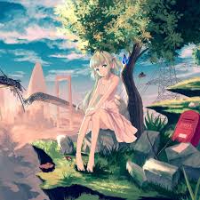 Foto profil keren anime dan kartun penggemar anime memang memiliki hasrat tersendiri untuk menggunakan karakter favorit mereka sebagai foto profil, dan mungkin kamu juga merasakan hal. Papers Co Android Wallpaper Au48 Cute Anime Girl Sunset Illustration Art