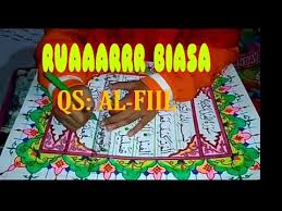 Pertama karena singkat, mudah dihafal. Kaligrafi Anak Sd Keren Banget Part 3 Mushaf Surat Al Fiil Youtube