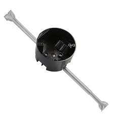N for new construction n ul rated for 70 lb. 20 Cu In Ez Box New Work Residential Ceiling Box With Hanger Bar And Wire Clamps Black Cantex Pvc Pipe And Fittings