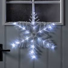 Acrylic Snowflake Battery Outdoor Christmas Silhouette Christmas Window Lights Christmas Lights Hanging Christmas Lights