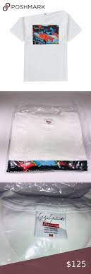Supreme Yohji Yamamoto Game Over White Tee Shirt White Tee Shirts Chart Tee Tee Shirts