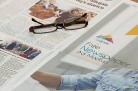 Free Photorealistic Full Page Newspaper Ad Mockup Zippypixels Mockup Ads Free Ads