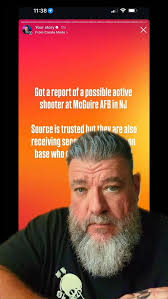 BREAKING: Potential active shooter with MCGUIRE-DIX-LAKEHURST AFB in NJ