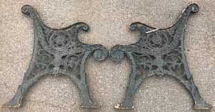 Cast iron bench ends used but in great condition,no wear and tear. Pair Of Vintage Cast Iron Bench Ends Ace Reclamation