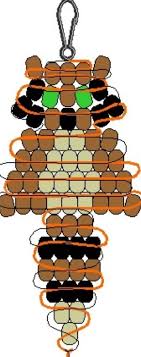 Raccoon Pony Bead Crafts Pony Bead Animals Pony Beads