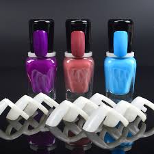 Us 0 79 28 Off 50 Pcs Nail Polish Uv Gel Color Pops Display Natural Nail Art Ring Style Nail Tips Chart Full Nail In False Nails From Beauty