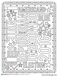 Us elections 2016 coloring pages are a fun way for kids of all ages to develop creativity, focus, motor skills and color recognition. American Election 2016 Republican Vs Democrat Coloring Pages Printable