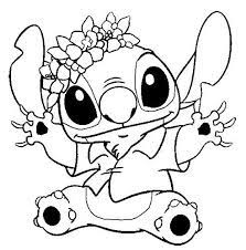 Download this adorable dog printable to delight your child. Dibujos De Stitch Para Dibujar Y Colorear Stitch Coloring Pages Cute Coloring Pages Disney Coloring Pages