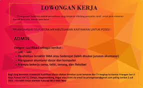 Temukan lowongan kerja administrasi bogor yang anda cari di bawah ini. Oleh Oleh Khas Bogor Ø¹Ù„Ù‰ ØªÙˆÙŠØªØ± Lowongan Kerja Priangansari Posisi Admin Http T Co Cmahub8kcb