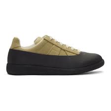 Maison Margiela Baskets Kaki Et Noires Galosh Replica Casual Shoes Shoes Mens Nice Shoes