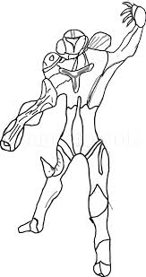 Showing 12 coloring pages related to samus. How To Draw Dark Samus Metroid Prime Iii Coloring Page Trace Drawing