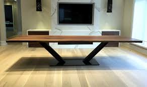 The grandeur of a 120 inch table. Custom Modern Solid Hardwood Dining Tables Ontario Cherrywood Studio