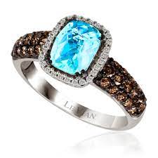 Check spelling or type a new query. Encore By Le Vian 14k White Gold 1 1 5 Ct Ocean Blue Topaz 5 8 Ct Chocolate Diamonds 1 10 Ct Vanilla Diamond Ring Size 7 Overstock 31039442