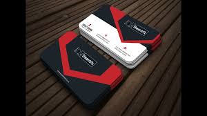 Colorful halftone style modern business card design. Red Black White Adobe Illustrator Cc Graphic Design Professional Business Cards Youtube