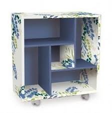 Caixa Organizadora Com Rodinhas E Alça Mini Estante Cartao Diy Moveis De Papelao Diy Casa