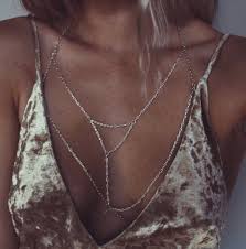 Chain bra fits bra size 32/34 a/b to 34b/c. Mika Silver Or Gold Chain Bralette Body Jewelry Chain Bra Etsy