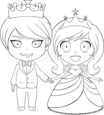 17 princesses coloring pages, princess coloring pages carprice2017. Vector Illustration Coloring Page Of A Stock Vector Colourbox