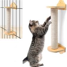 A cat scratching the wall is indeed one of the cutest displays of grace and energy. 53cm Cat Scratch Column Cat Climbing Frame Pet Toys Scratching Board Kitten Wall Mounted Scratching Post Scratcher Sisal Tree Furniture Scratchers Aliexpress