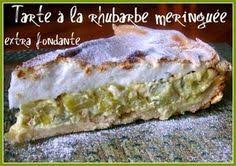 Tarte A La Rhubarbe Meringuee Super Fondante Recette Tarte Rhubarbe Tarte Et Recette