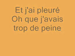 2 Christophe Aline Paroles Youtube Songs Youtube Parole