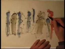 Klecksographie 2 Youtube Watercolor Beginner Art Tutorials Watercolor Painting Collage