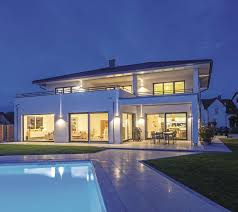 Individuell Geplantes Weberhaus Weitlaufiger Wohnraum Weber Haus Modernes Stadthaus Haus