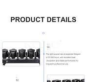 5X120W Tornado RGBL 4-in-1 LED Moving Head Light-BLUE SEA