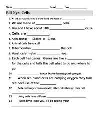 Panel discussion lesson plan by elaine moran 9033 views. Bill Nye Cells Video Guide Sheet By Jjms Teachers Pay Teachers