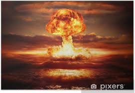 Explosions produce a shockwave particle effect. Poster Explosion Atombombe Im Ozean Pixers Wir Leben Um Zu Verandern