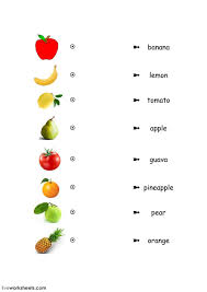 Fruit And Vegetables Interactive And Downloadable Worksheet You Can Do The Exercises Kindergarten Worksheets Fruits For Kids Kindergarten Worksheets Printable