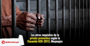Cese de la prisión preventiva y contextos de emergencia. Los Otros Requisitos De La Prision Preventiva Segun La Casacion 626 2013 Moquegua Lp