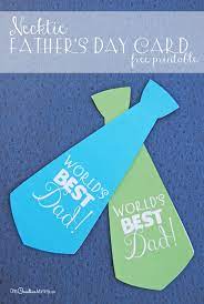 | is your dad a huge fan of fishing? Surprise Dad With A Cute Necktie Father S Day Card Onecreativemommy Com