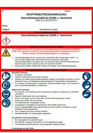Versuchsbezogene betriebsanweisung nach § 14 gefstoffv & versuchsauswertung. Betriebsanweisung Nach Awsv Muster Online Gefahrstoffverzeichnis Betriebsanweisung Erstellen Web Sara Physikalische Daten Aus Dem Sicherheitsdatenblatt