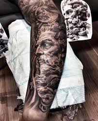 Pin By Serge Lanser On Sleeve Tattoo Greek Tattoos Mythology Tattoos Zues Tattoo