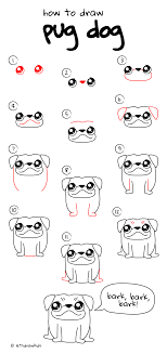 Use light, smooth strokes to begin. How To Draw Pug Dog Easy Drawing Step By Step Perfect For Kids Let S Draw Kids Http Letsdrawkid Dog Drawing Simple Easy Drawings Drawing Videos For Kids