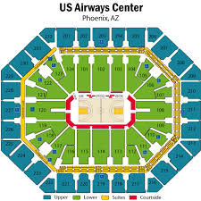 Uncommon Suns Seating Chart Us Airways Phoenix Suns Seating