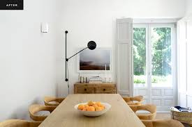 We opened up the wall on either side of the range to create two entrances to the dining room and flood the kitchen with it's beautiful light. Our Market Editor S Living Dining Room Renovation Before After Rue