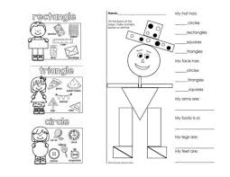 Kids must draw the missing shape to complete each pattern. Shapes Worksheet